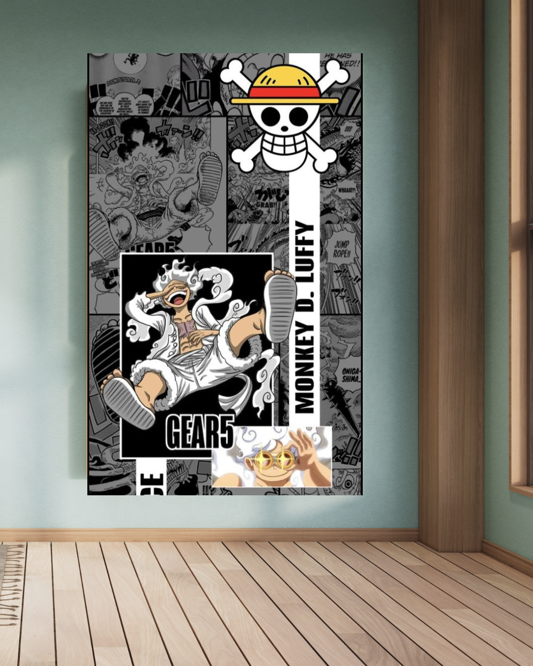 Monkey D. Luffy (Gear 5) A4 Size Wallpaper