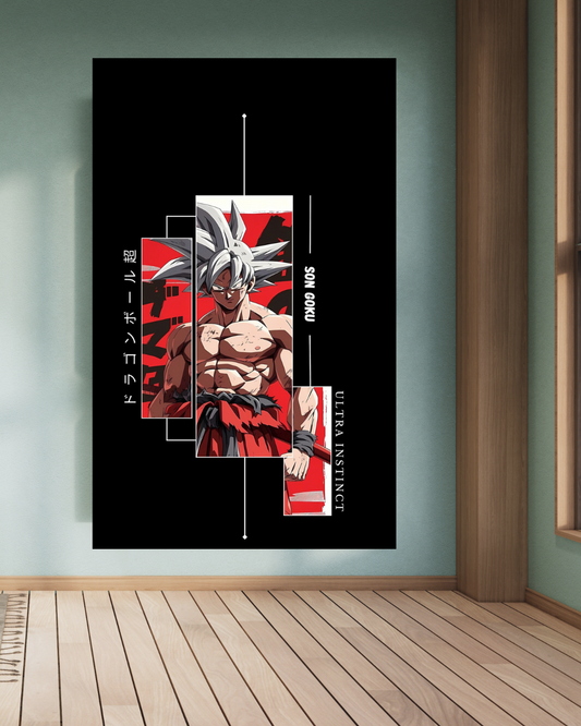Son Goku (Ultra Instinct) A4 Size Wallpaper