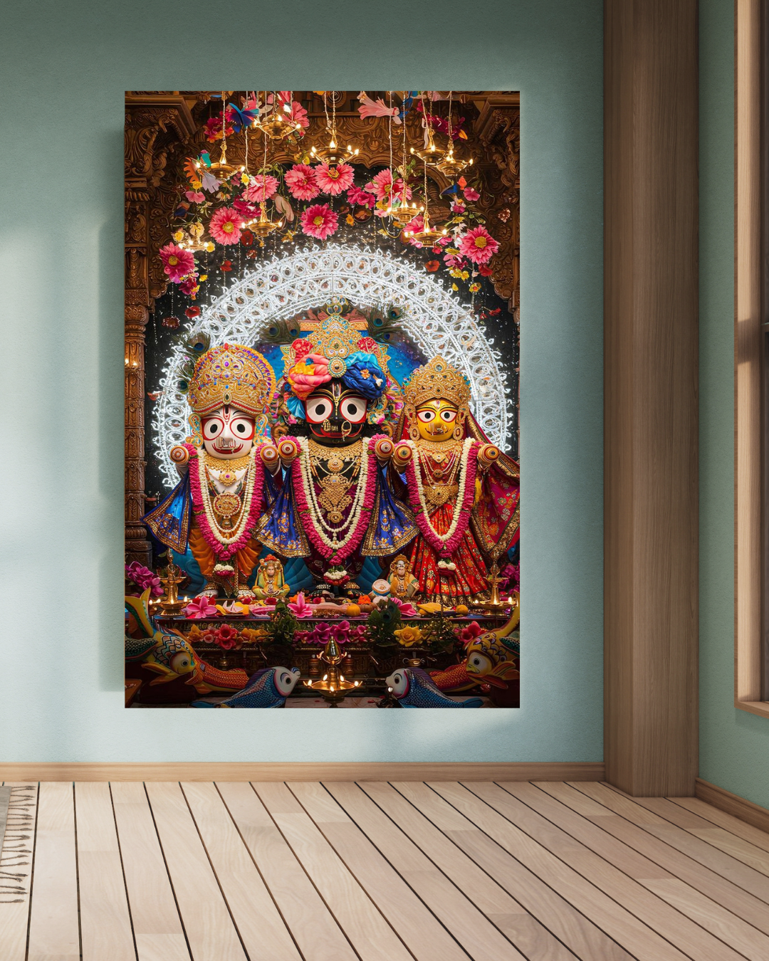 Jagannath, Balabhadra, and Subhadra A4 Size Wallpaper