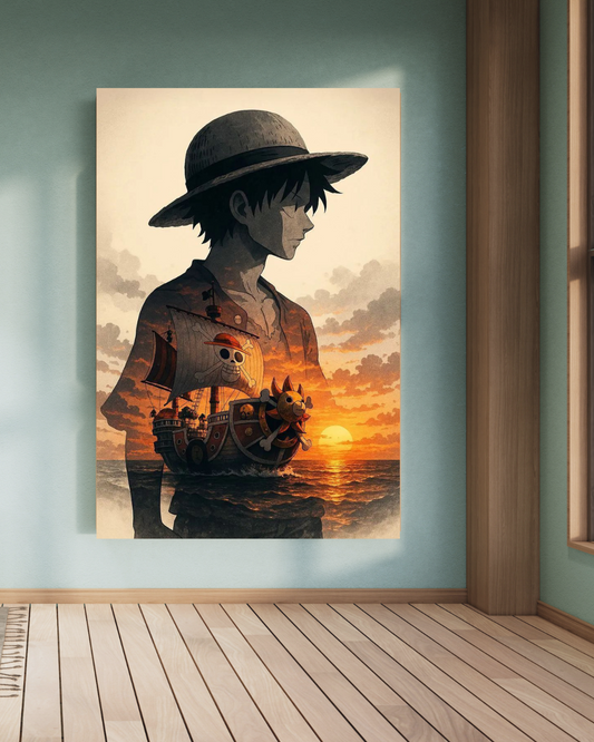 Dreaming of Grand Line A4 Size Wallpaper