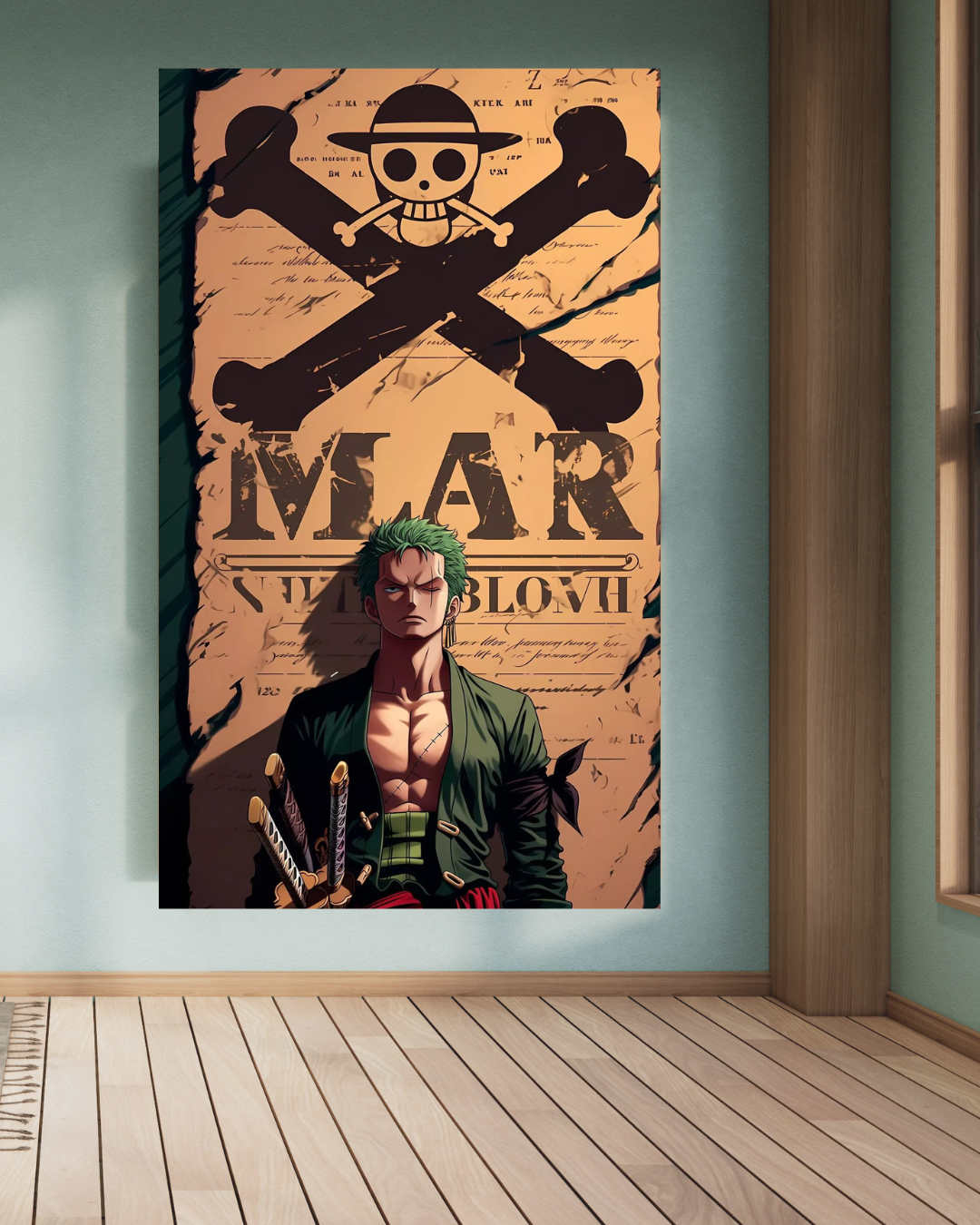 Roronoa Zoro from One Piece A4 Size Wallpaper