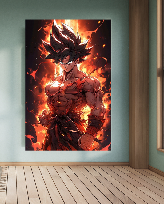 Goku From Dragon Ball Anime A4 Size Wallpaper