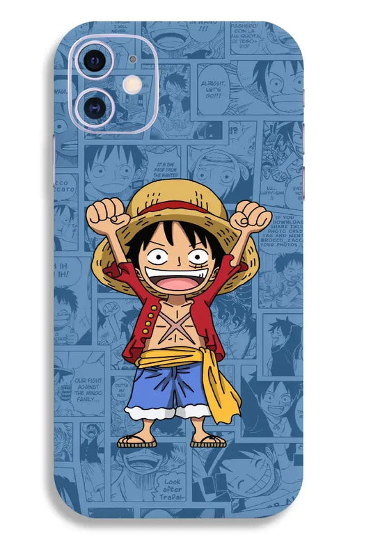 Cute Luffy Mobile 6D Skin - WrapSnap
