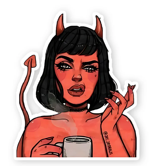 Devil Girl Sticker – Bold, Sassy & Full of Attitude