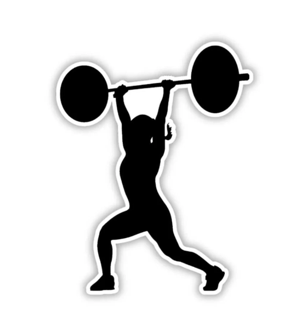 Girl Power Weightlifting Sticker – Strength, Passion & Determination