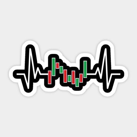 Trading Heartbeat Sticker – Feel the Pulse of the Market