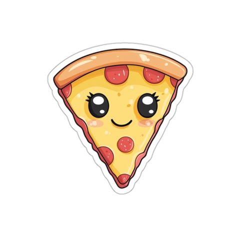 Kawaii Pizza Slice Sticker 🍕💕
