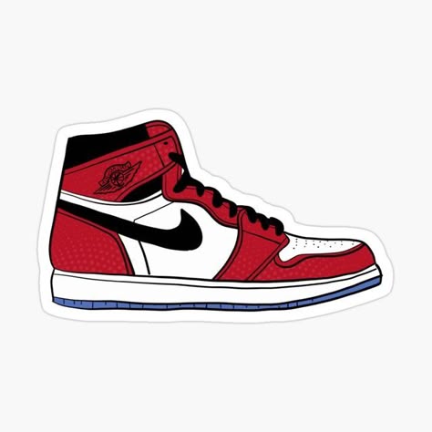 Classic Red Sneaker Sticker 🔴👟