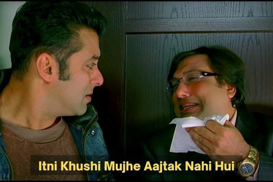Itni Khushi Mujhe Aajtak Nahi Hui (Govinda's Happy Tears Decal)