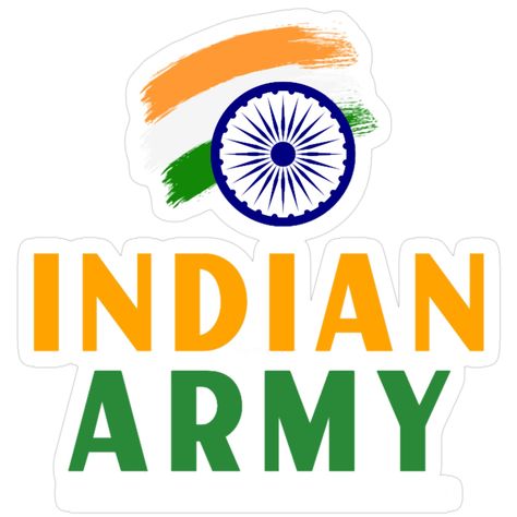 🇮🇳 Indian Army Tricolor Sticker - Army