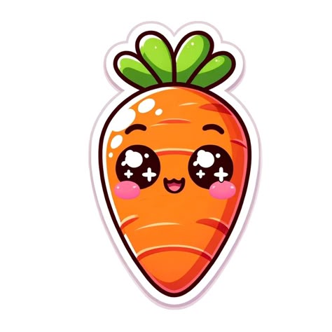 Cute Carrot Sticker 🥕💖
