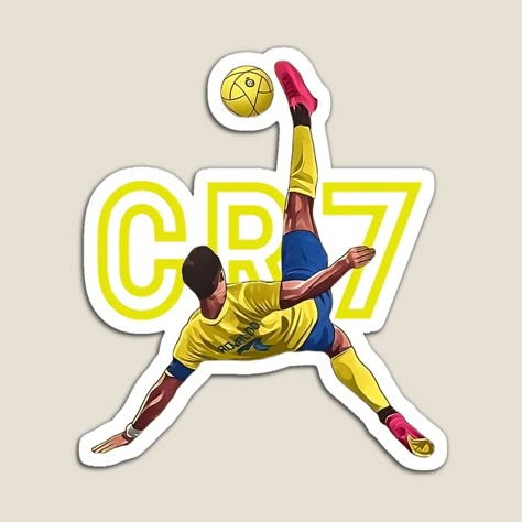 CR7 Bicycle Kick Sticker – Legendary Football Art ⚽🔥