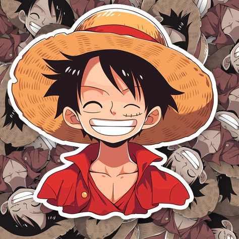 Chibi Pirate Captain Sticker – Straw Hat Edition - Anime