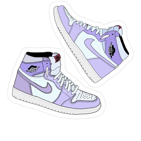 Purple High-Top Sneaker Sticker