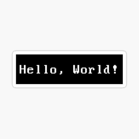 Hello, World! Sticker 👩‍💻✨