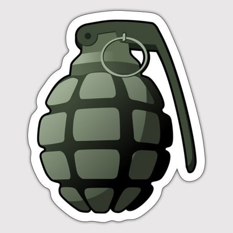 Military Grenade Sticker - Army