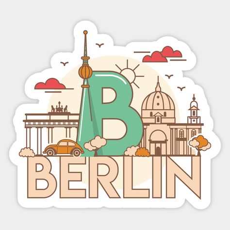 Berlin City Sticker – Celebrate Germany’s Iconic Capital!