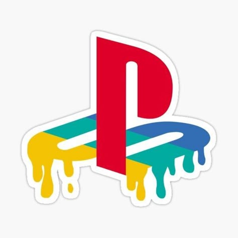 Retro PlayStation Drip Sticker – Vintage Gamer Vibes 🎮✨