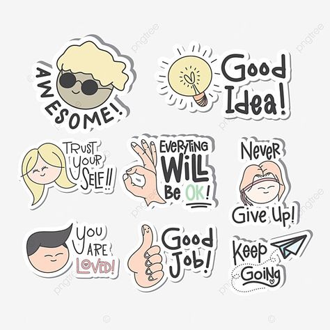 Motivational Quote Sticker Pack (Set of 9) ✨