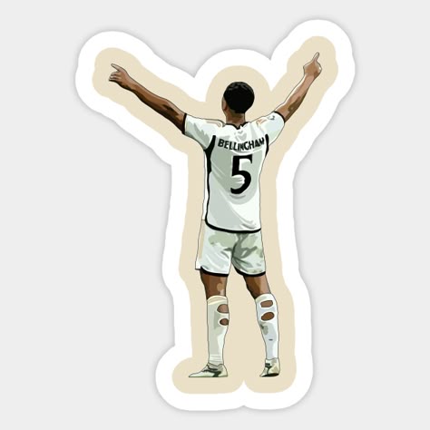 Jude Bellingham Sticker – Iconic Celebration Pose 🏆