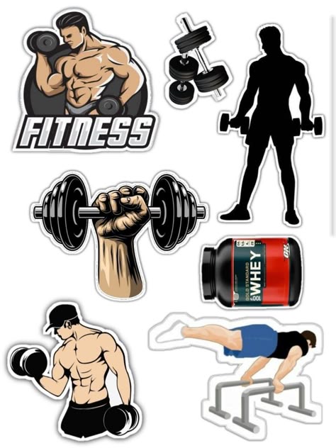 Fitness Gym Sticker Pack 💪🏋️