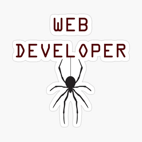 Web Developer Sticker 🕷️💻