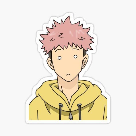 Yuji Itadori Funny Expression Sticker – Jujutsu Kaisen
