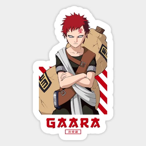 Gaara Cartoon Sticker