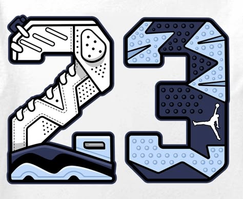 "23" Sneaker Art Sticker