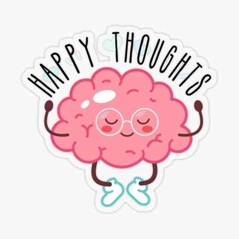 Happy Thoughts Sticker 🌸