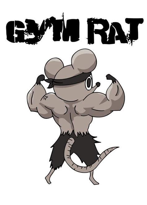 Gym Rat Sticker 🐭💪
