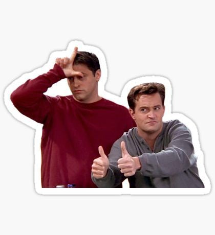Funny Duo “L for Loser” Meme Sticker