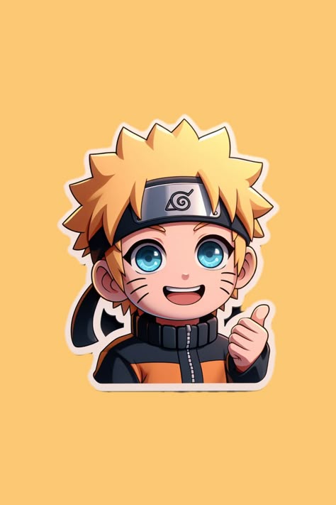 Chibi Naruto Cartoon Sticker
