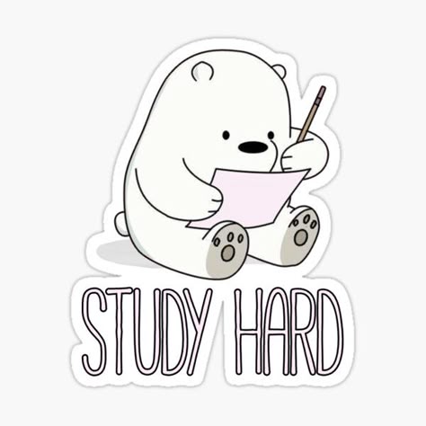 Study Hard Sticker 📚✨