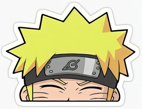 Funny Naruto Eyes Cartoon Sticker
