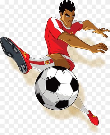 Cartoon Football Player Sticker – Action Packed Design ⚽🔥