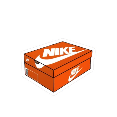 Orange Sneaker Box Sticker