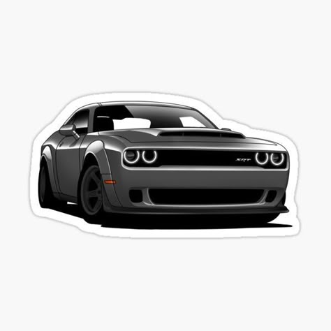 Dodge Challenger SRT Sticker – Muscle Car Power