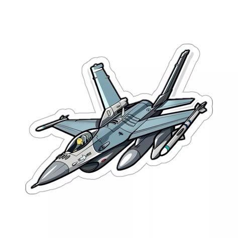 Fighter Jet Sticker - Army