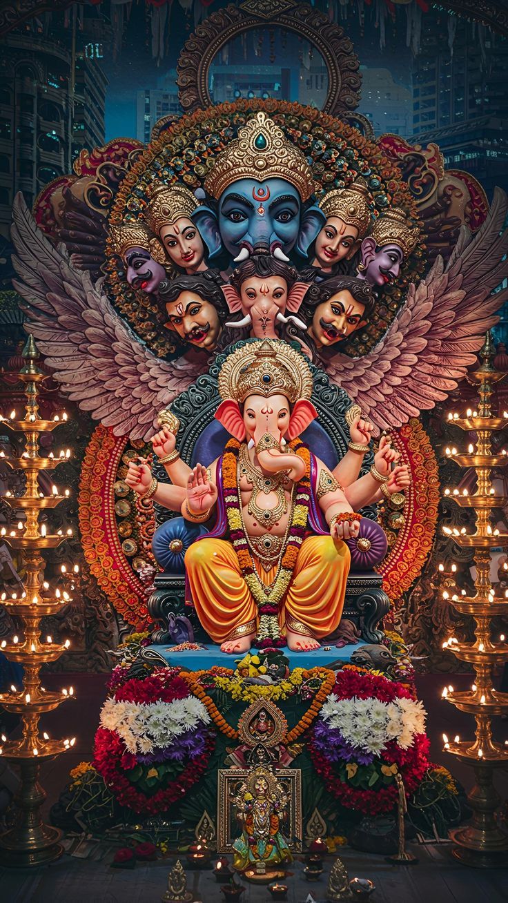 Lord Ganesha A4 Size Wallpaper