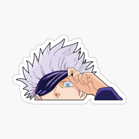 Gojo Satoru Eye Reveal Sticker – Jujutsu Kaisen Anime Vinyl Decal