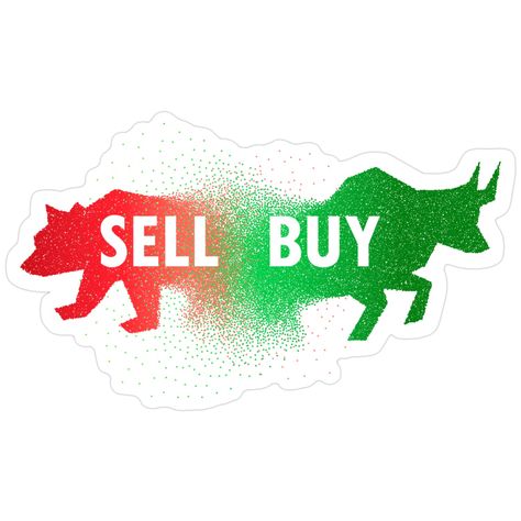 Buy & Sell Sticker – Bullish Moves, Bearish Truths