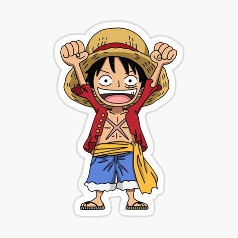 Pirate Captain Sticker – Straw Hat Edition - Anime
