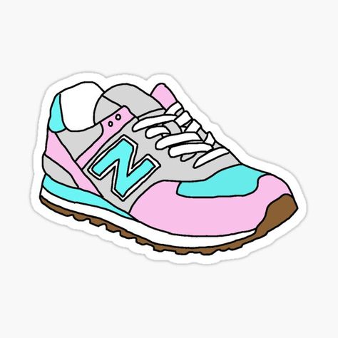 Pastel New Balance Sneaker Sticker