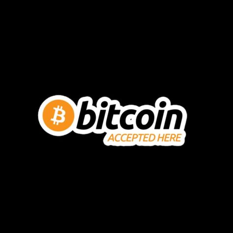 Bitcoin Accepted Here Sticker – Crypto-Friendly Vibes 💸