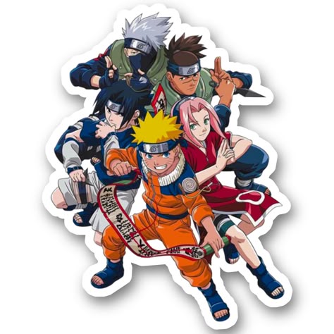 Team 7 Naruto Anime Sticker