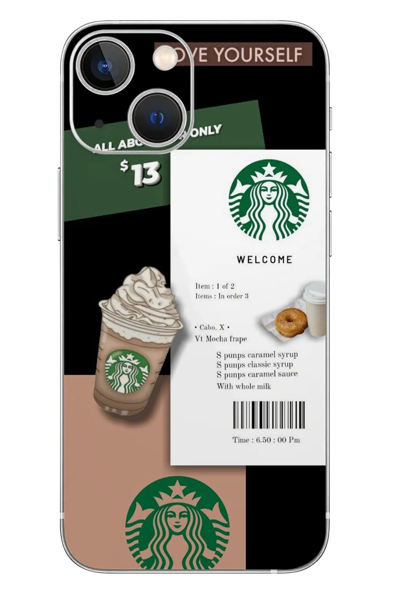 Star Bucks Mobile 6D Skin - WrapSnap