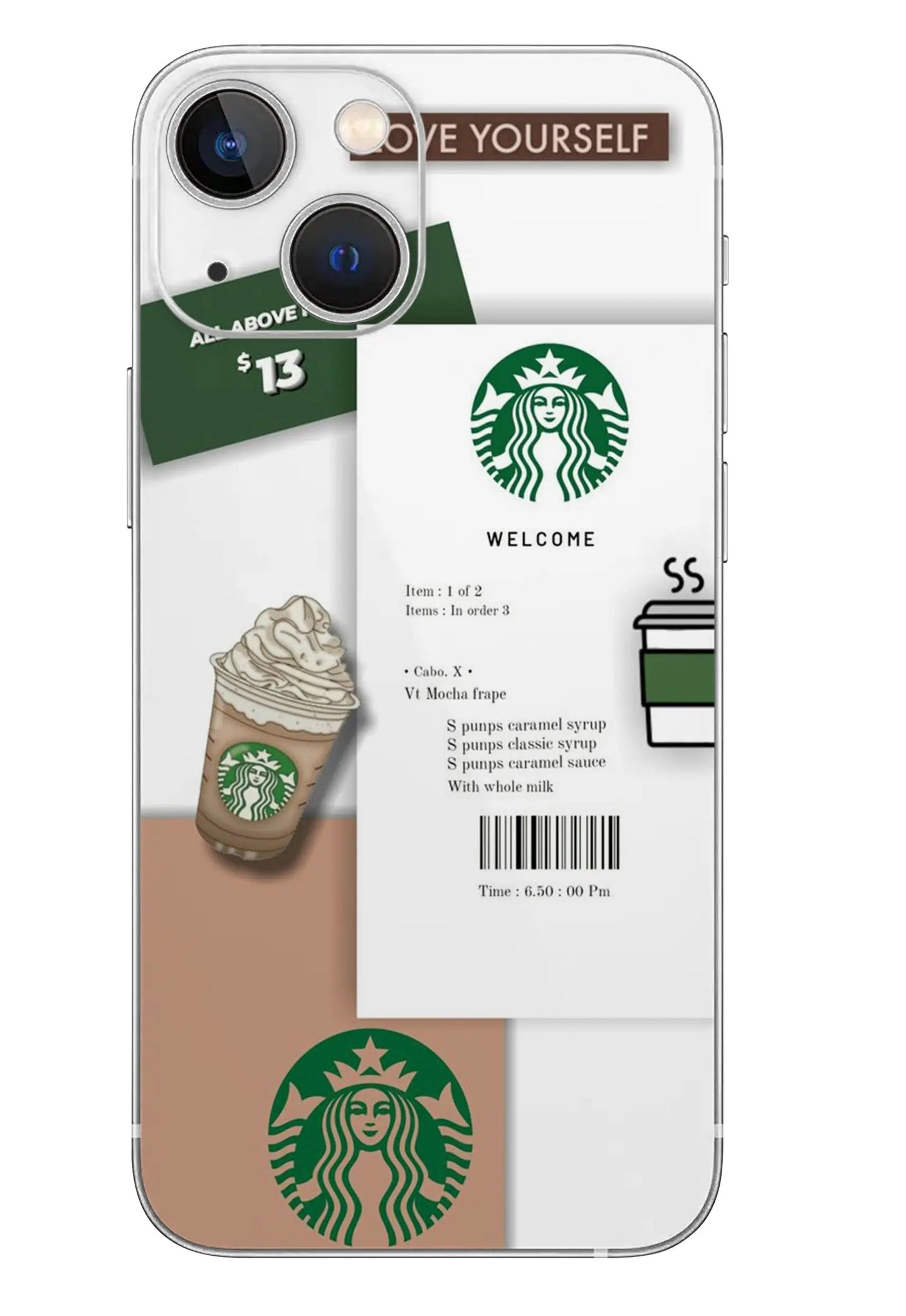 Star Bucks Mobile 6D Skin - WrapSnap