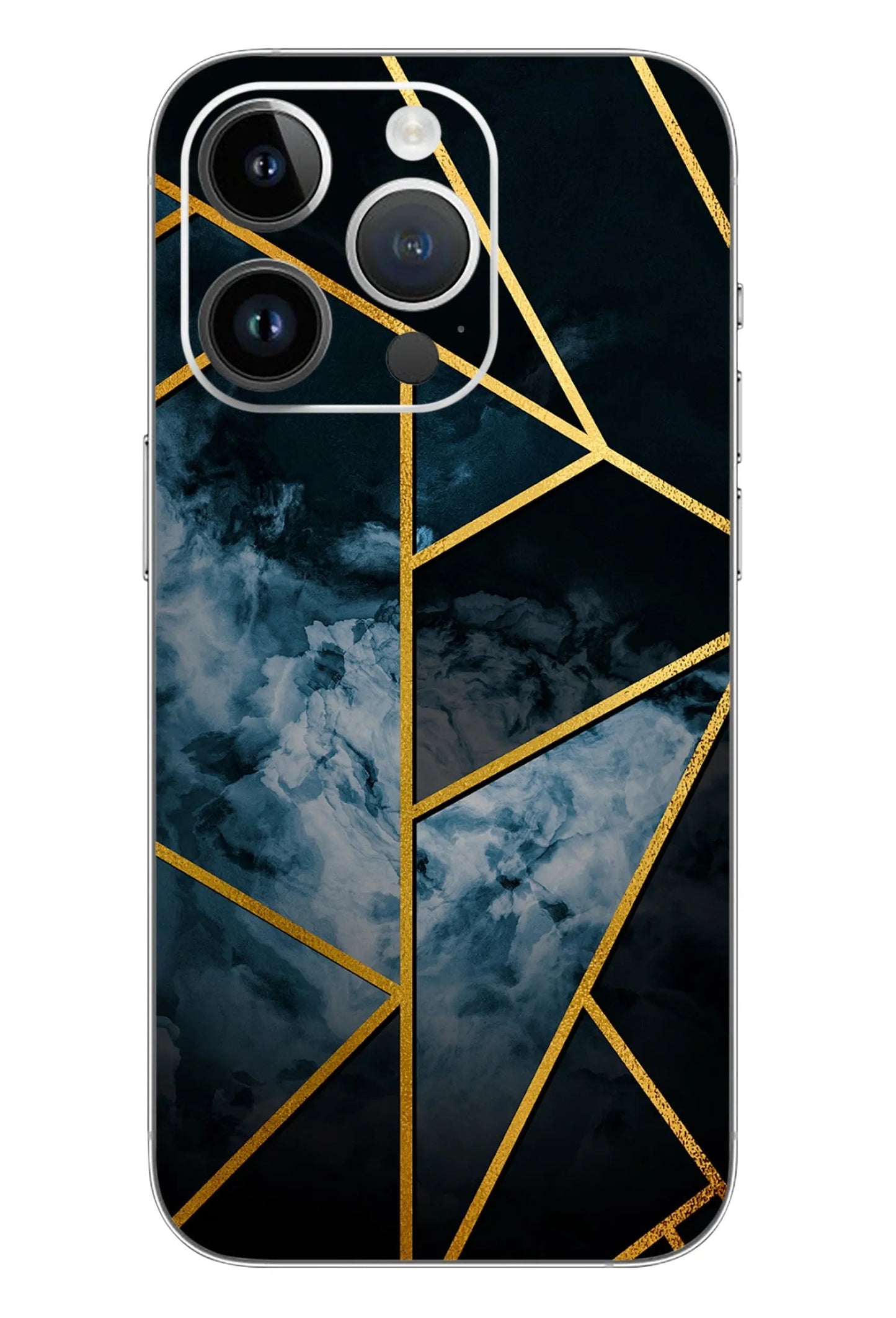 Gold Blue Marble Mobile 6D Skin - WrapSnap